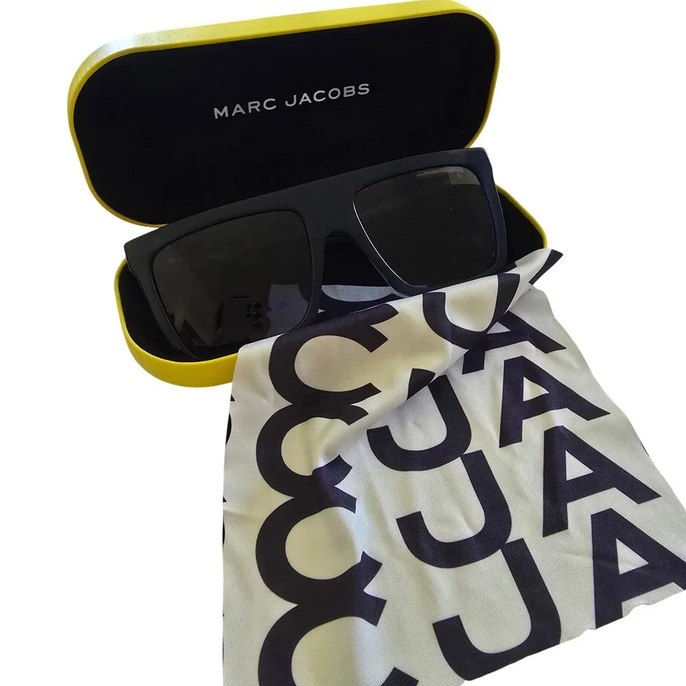 Marc Jacobs 639/S PJP9O Matte Blue Square Flat Top Sunglasses Mens 57-18-145